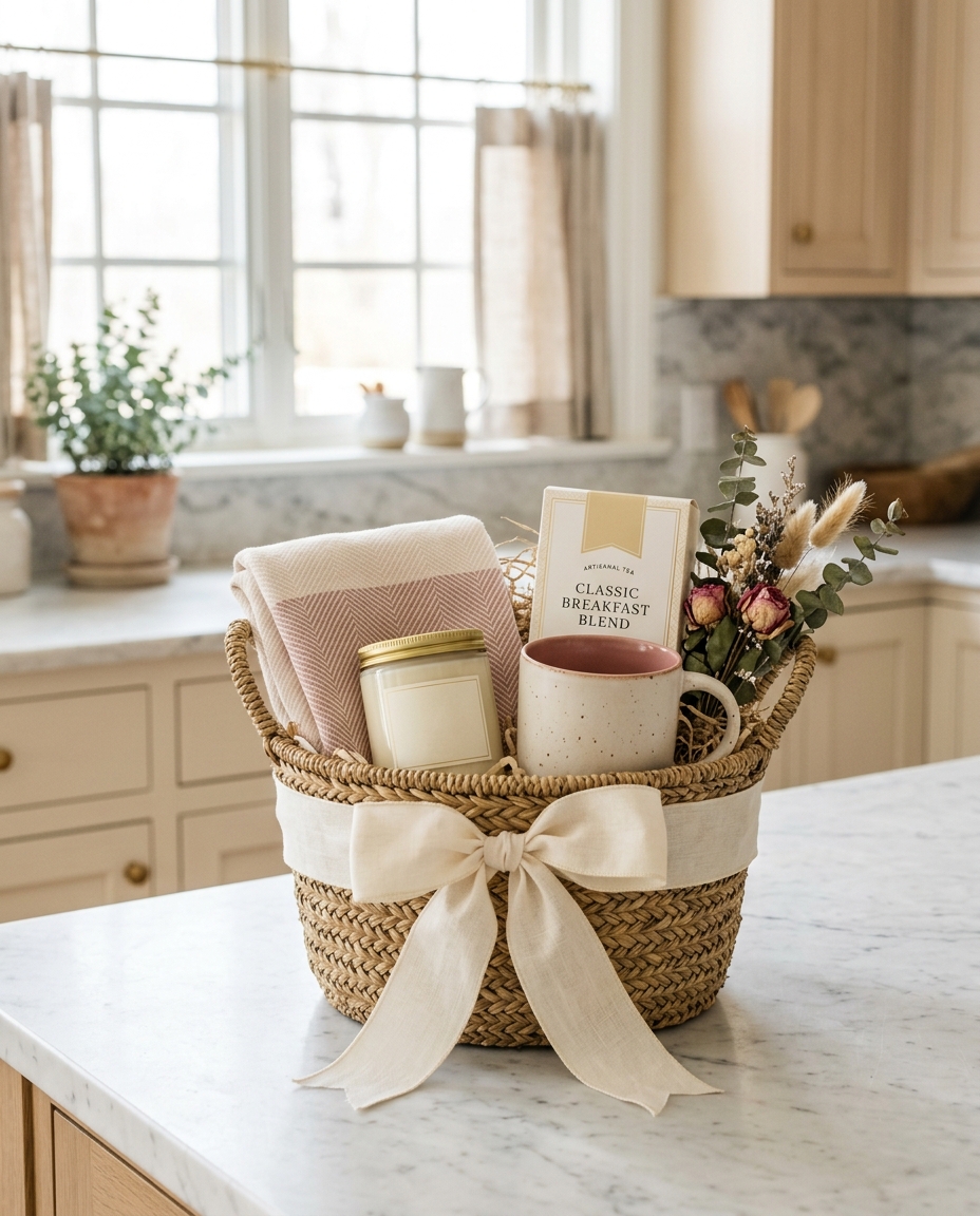 Welcome Home — gift basket by Thoughtfully Yours by Sue